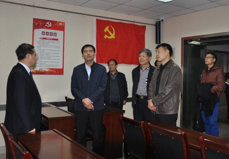 千佛山辦事處黨政領導班子集中到濟南連心物業調研企業黨建文化建設工作
